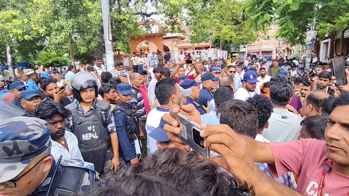 सद्भाव ¥याली लगत्तै सुनसरी र सिरहा घटनाका दोषीलाई कारबाहीको माग गर्दै जनकपुरधाममा प्रदर्शन